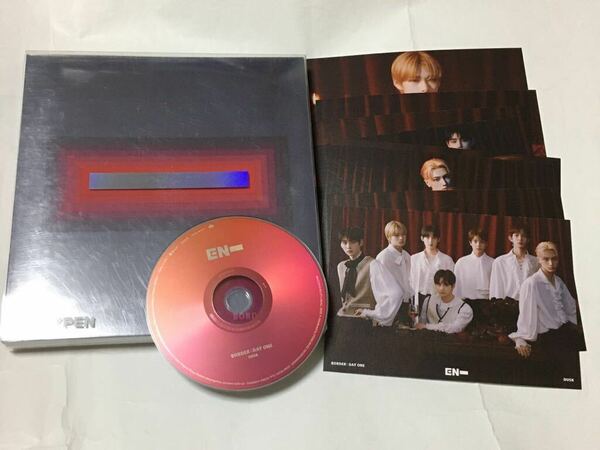 送料込み　ENHYPEN　エンハイフン　CD　ポストカード8枚　ファーストミニアルバム　☆BORDER : DAY ONE☆　6曲　DUSK　エナプ　K-POP