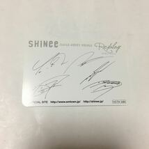 SHINee　シャイニー　トレカ　☆Replay☆　CD封入　非売品　フォトカード　オニュ オンユ ジョンヒョン テミン ミンホ ミノ キー　K-POP_画像2