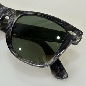 希少!!80's B&L Ray-Ban 大理石調 グレイ マーブル ウェイファーラー 5022 レイバン USA vintage 廃盤品 ボシュロムの画像8