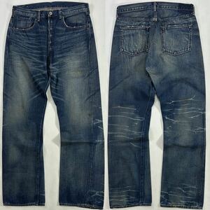 日本製 LVC Levi'sリーバイス 40s復刻 44501 S501XX 大戦モデル W36 L36 ユ ヒゲ ハチノス ビンテージ加工 赤耳 bigE ビンテージ 廃盤品