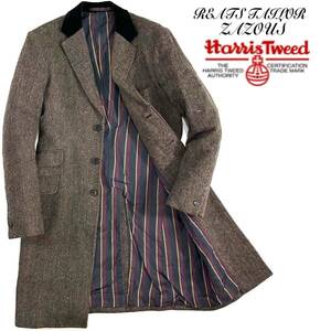 REATS TAILOR ZAZOUS Harris Tweed リーツテイラー ザズーハリスツイード 英国調 チェスターコート(38)メンズ スーツ 紳士服 日本製