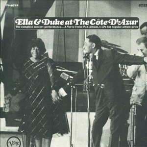 ★米オリジナル!LP「ELLA & DUKE AT THE COTE D'AZUR」デューク・エリントン！エラフィッツ・ジェラルド 1967年 溝アリVERVE