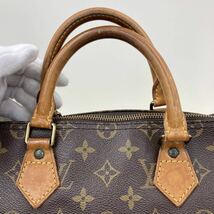 367 LOUIS VUITTON ルイヴィトン モノグラム スピーディ35 ミニボストン ハンドバッグ 南京錠付き ヴィンテージ M41107_画像3