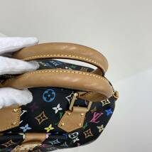 356 LOUIS VUITTON ルイヴィトン マルチカラー モノグラム スピーディ 30 ハンドバッグ ミニボストン M92642 ブラック_画像5