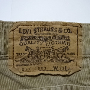 ●リーバイス LEVI'S ボトム 517-1523 W33●0319●の画像2