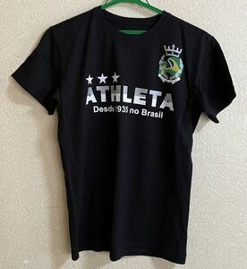 346☆送料無料☆ATHLETA　アスレタ☆綿Ｔシャツ　ブラック　未使用品 サイズＳくらい　タグなし