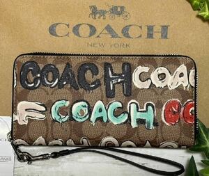 新品未使用COACH 長財布 アラウンドジップ コラボシリーズ