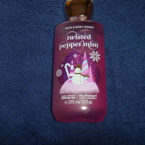 BATH & BODY WORKS TWISTED PEPPER MINT SHOWER GEL 新品 590の画像3