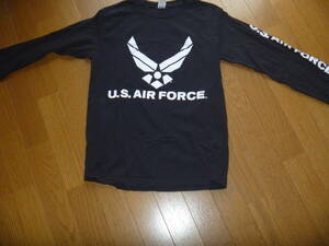 MENS' AIRFORCEの黒の長袖Ｔ－シャツSMALL 613