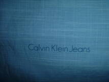 MENS' CALVIN KLEIN JEANSの水色半袖シャツLARGE 44_画像2