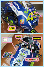 追加デカール : 1/4 デアゴスティーニ・ジャパン 週刊 YAMAHA YZR-M1 バレンティーノ・ロッシ用 : ヤマハ MOTO-GP デアゴスチーニ_画像2