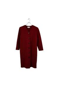 YVESSAINTLAURENT red knit one-piece イヴサンローラン 長袖ニットワンピース レッド サイズL レディース ヴィンテージ 6