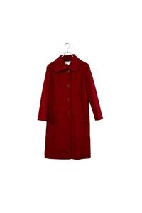 BALENCIAGA red angola coat バレンシアガ ステンカラーコート レッド サイズ40 アンゴラ混 レディース ヴィンテージ 8