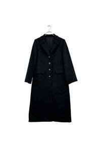 black cashmere coat カシミヤ100% チェスターコート ブラック サイズ9 アウター レディース ヴィンテージ 8