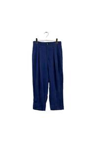 BIGI blue linen pants ビギ リネンパンツ ブルー サイズM ボトムス レディース ヴィンテージ 6