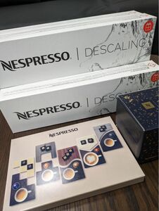 ネスカフェ Nespresso ネスプレッソ　湯垢洗浄剤 14箱及びキャンドル+コースターセット