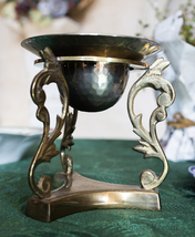 キャンドルホルダー 真鍮 燭台 花瓶 苔ボウル 輸入 什器 アンティーク ビンテージ_画像5