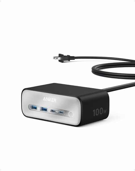 Anker Charging Station (7-in-1, 100W) (AC x3 USB-C x2 USB-Ax2 黒