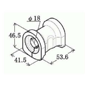 ■エブリイ DA64V DA64W スタビライザーブッシュ インナ側 2個セット フロント 大野ゴム H17.08～H27.02 送料無料の画像4