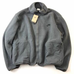 ナイキ NIKE メンズ フリースジャケット ナイキ クラブ+ シェルパ WNTR ジャケット FB8387068 （アイアングレーサイズ L