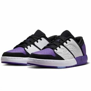 ナイキ ジョーダン ニュー レトロ 1 ロー NIKE JORDAN NU RETRO 1 LOW ホワイト/フィールドパープル/ブラック DV5141-105箱付き27.5cm