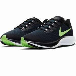 E(ナイキ) 5.0 4 Nike BQ9646-001 Air Zoom Pegasus 37 AirZoomPegasus Black/Valerian Blue/Spruce Aura Ghost Green 27.5cm