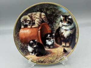 限定品 フランクリンミント 猫 Furry Fascination 飾り皿 絵皿 皿 (794) 
