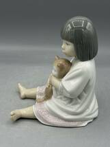 リヤドロ ナオ 女の子 猫 置物 フィギュリン 陶器 陶器人形 オブジェ_画像3