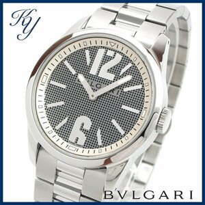 1円～ 3ヶ月保証付き 磨き済み 美品 本物 定番 人気 BVLGARI ブルガリ ソロテンポ ST37S メンズ 時計