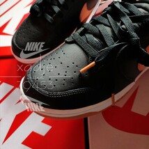 新品 正規品 NIKE ナイキ DUNK LOW RETRO ダンク ロー レトロ 黒 ブラック アンバーブラウン オレンジ系 白 26cm US8 箱付き_画像4