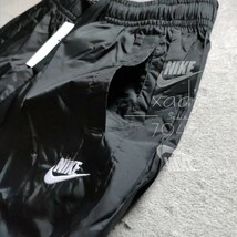 新品 正規品 NIKE ナイキ ウィンドブレーカー 上下セット ナイロン ジャケット パンツ ロゴ刺繍 セットアップ 黒 ブラック 白 2XL XXL_画像8