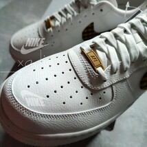 新品 正規品 NIKE ナイキ AIR FORCE1 LOW エアフォース1 ロー 白 ホワイト チェック 黒 WMNS 26cm (実質25.5cm) US9 デュブレ 箱付き_画像5