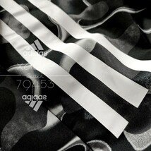 新品 正規品 adidas アディダス 上下セット ナイロン ジャージ セットアップ グレー チャコール 黒 ブラック 白 ロゴ 総柄 迷彩 XL_画像10