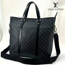 1円 ☆超極美品☆ LOUIS VUITTON ルイヴィトン ダミエグラフィット タダオ トートバッグ ビジネスバッグ ブリーフケース ショルダーバッグ_画像1