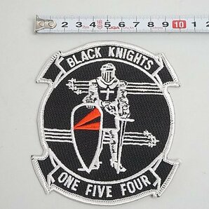 ★ アメリカ海軍 VFA-154 BLACK KNIGHTS ブラックナイツ ワッペン / パッチ ベルクロなしの画像4