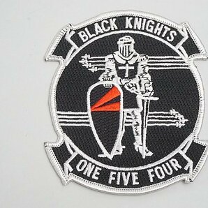 ★ アメリカ海軍 VFA-154 BLACK KNIGHTS ブラックナイツ ワッペン / パッチ ベルクロなしの画像1