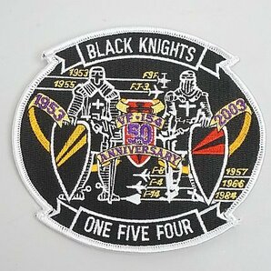 ★ アメリカ空軍 BLACK KNIGHTS VF-154 50周年 2003 ワッペン / パッチ ベルクロなしの画像1