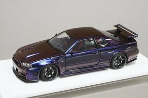 MAKE UP メイクアップ / アイドロン 1/43 Nissan 日産 ニスモ R34 GT-R Z-tune ミッドナイトパープル3 EM396E