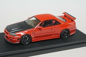 hpi 1/43 Nissan 日産 ニスモ R34 スカイライン GT-R Z-tune レッドｘカーボンボンネット hpiオフィシャルショップ限定モデル 8870