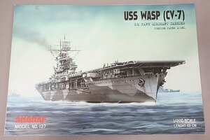 ★ アングラフ 1/200 アメリカ海軍 ワスプ USS Wasp CV-7 航空母艦 ペーパークラフト 137 冊子