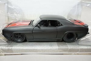 Jada Toys 1/24 CHEVROLET シボレー カマロ 1969 ブラック/レッドストライプ JAD97402BK