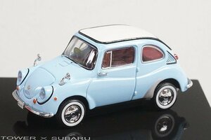 EBBRO エブロ 1/43 55周年記念モデル 東京タワー&SUBARU スバル 360 ミニカーセット BLUE ブルー