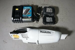 ◎ makita マキタ 18V 充電式クリーナー 充電器 バッテリー2個付き DC18RC ※ジャンク品 CL181FD