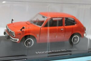 ▽ hachette アシェット 1/24 Honda ホンダ 国産名車コレクション Civic RS (1974) シビック レッド Vol.10