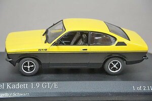 ミニチャンプス PMA 1/43 Opel オペル カデット 1.9 GT/E 1973-77 イエロー/ブラック 430045622