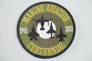 ★ アメリカ海兵隊 MARINE AVIATION CENTENNIAL 1912-2012 100周年 ワッペン / パッチ ベルクロなし