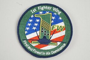 ★ アメリカ空軍 1st Fighter Wing F-22 Alest Fprce ワッペン / パッチ 両面ベルクロあり