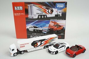 TOMICA トミカ HONDA ホンダコレクション S660 赤 / チーム無限 トランスポーター / NSX 鈴鹿サーキット セーフティーカー 3台セット