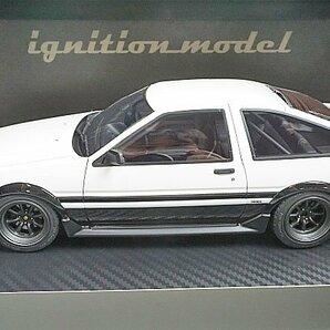 ignition model イグニッションモデル 1/18 TOYOTA トヨタ スプリンター トレノ (AE86) 3ドア GT Apex ホワイト/ブラック IG0536の画像1