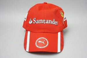 Ferrari フェラーリ レプリカ チームキャップ 帽子 サイズYT(54-57cm) Santander